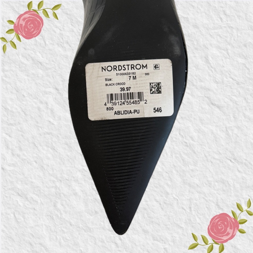 New Abound Lidia Black Slingback Kitten Heel Pump - Picture 10 of 10